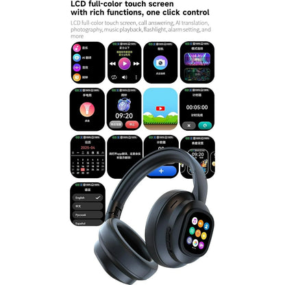 X1Pro AI Translation Bluetooth Headset - 115 Languages with LCD Touchscreen & ANC