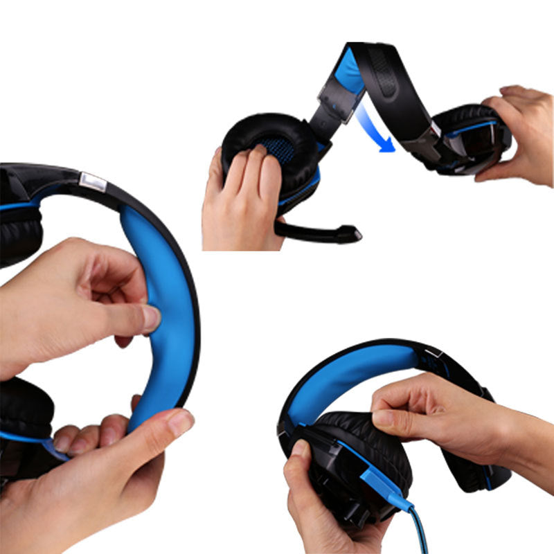 Cross-Border Supply Yuzhuo G2000 Headset Headset Computer Wired Luminous Headset Yuzhuo G2000 Headset