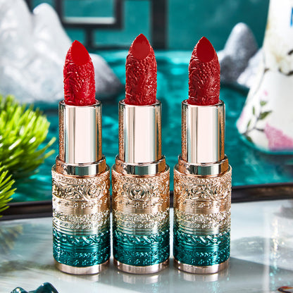 Tiktok Net Red Velvet Matte Carved Lipstick Not Easy To Take Off Makeup Sweat-proof Moisturizing Makeup Base Lipstick Wholesale