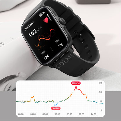 P28 Plus Smart Watch Sports Heart Rate Pedometer Full Screen Smart Watch
