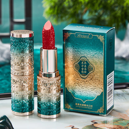 Tiktok Net Red Velvet Matte Carved Lipstick Not Easy To Take Off Makeup Sweat-proof Moisturizing Makeup Base Lipstick Wholesale