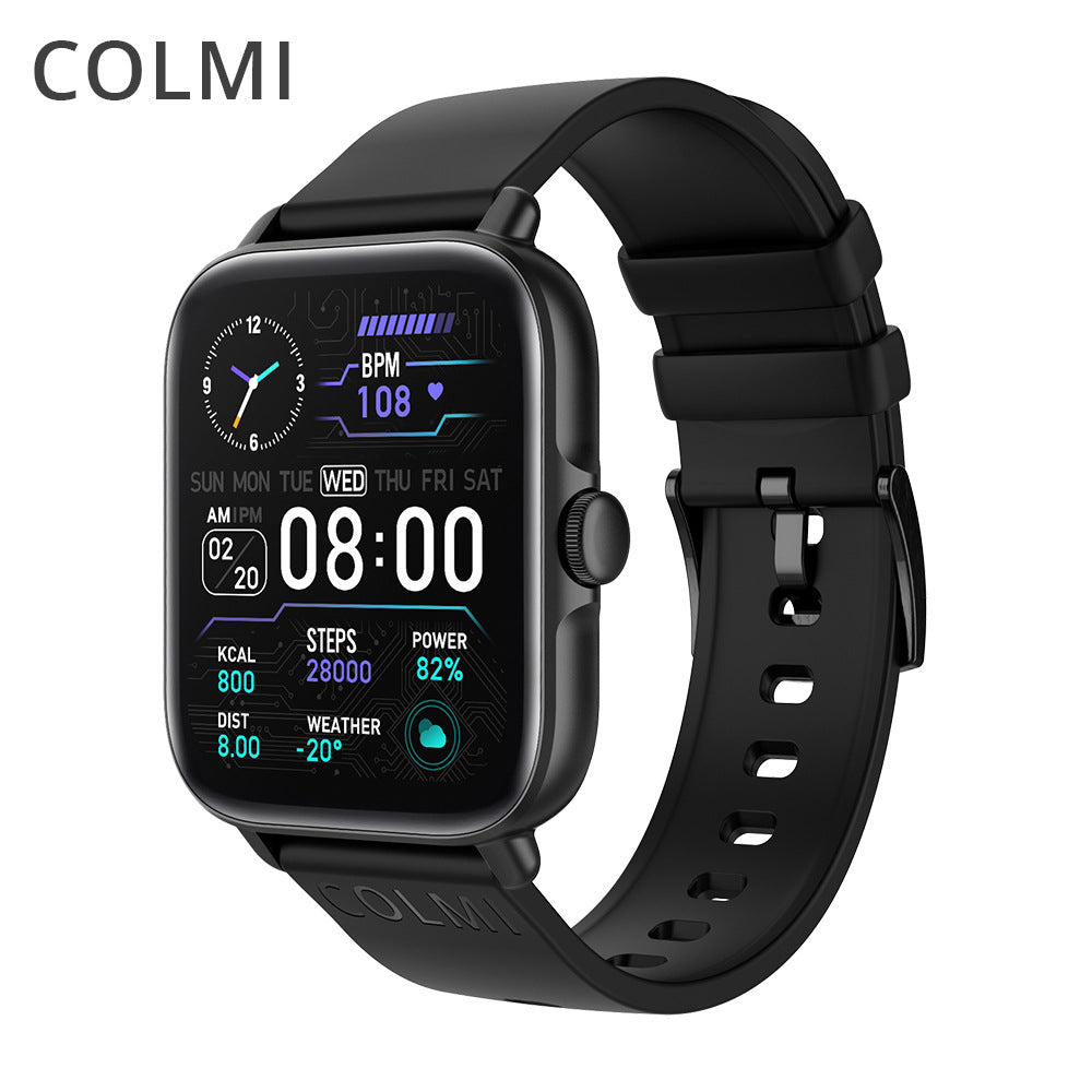 P28 Plus Smart Watch Sports Heart Rate Pedometer Full Screen Smart Watch