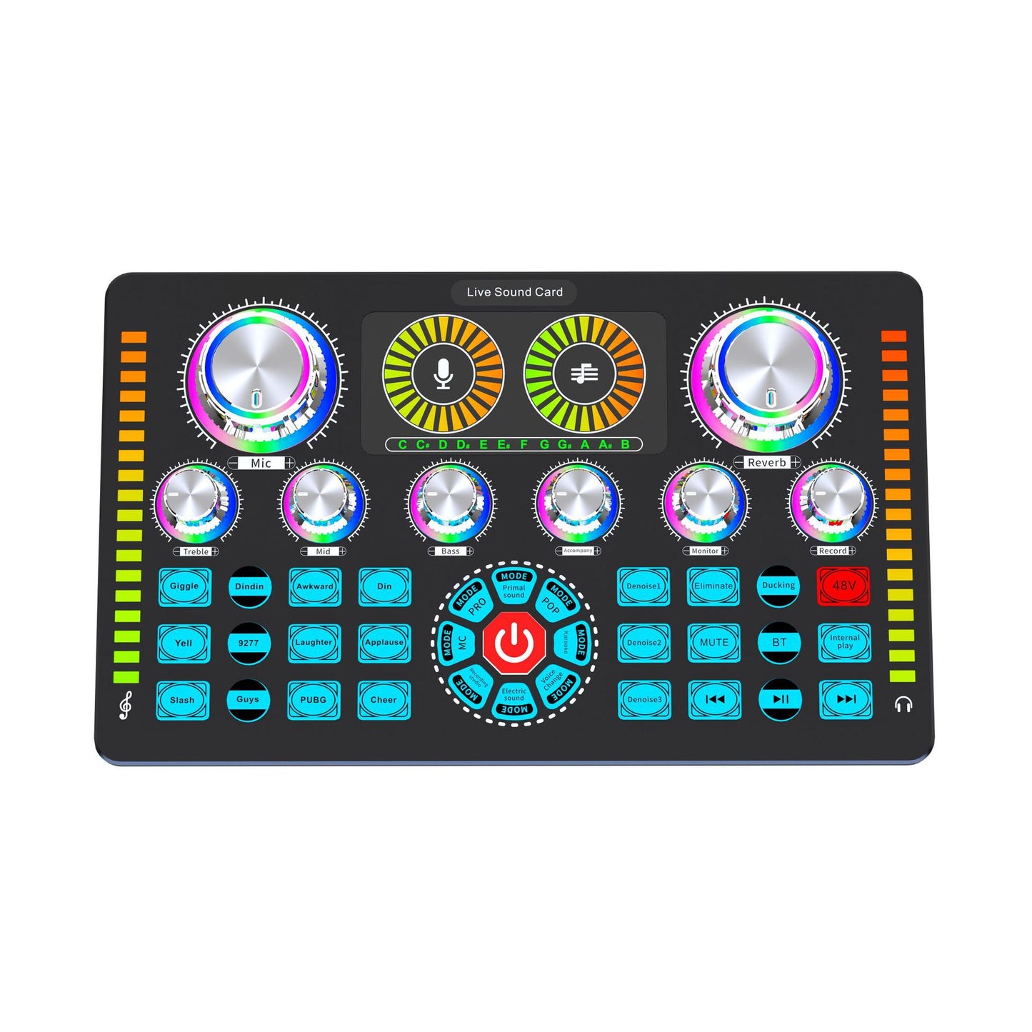 Q7 Live Sound Card Can Be Matched With Various Types Of Microphones