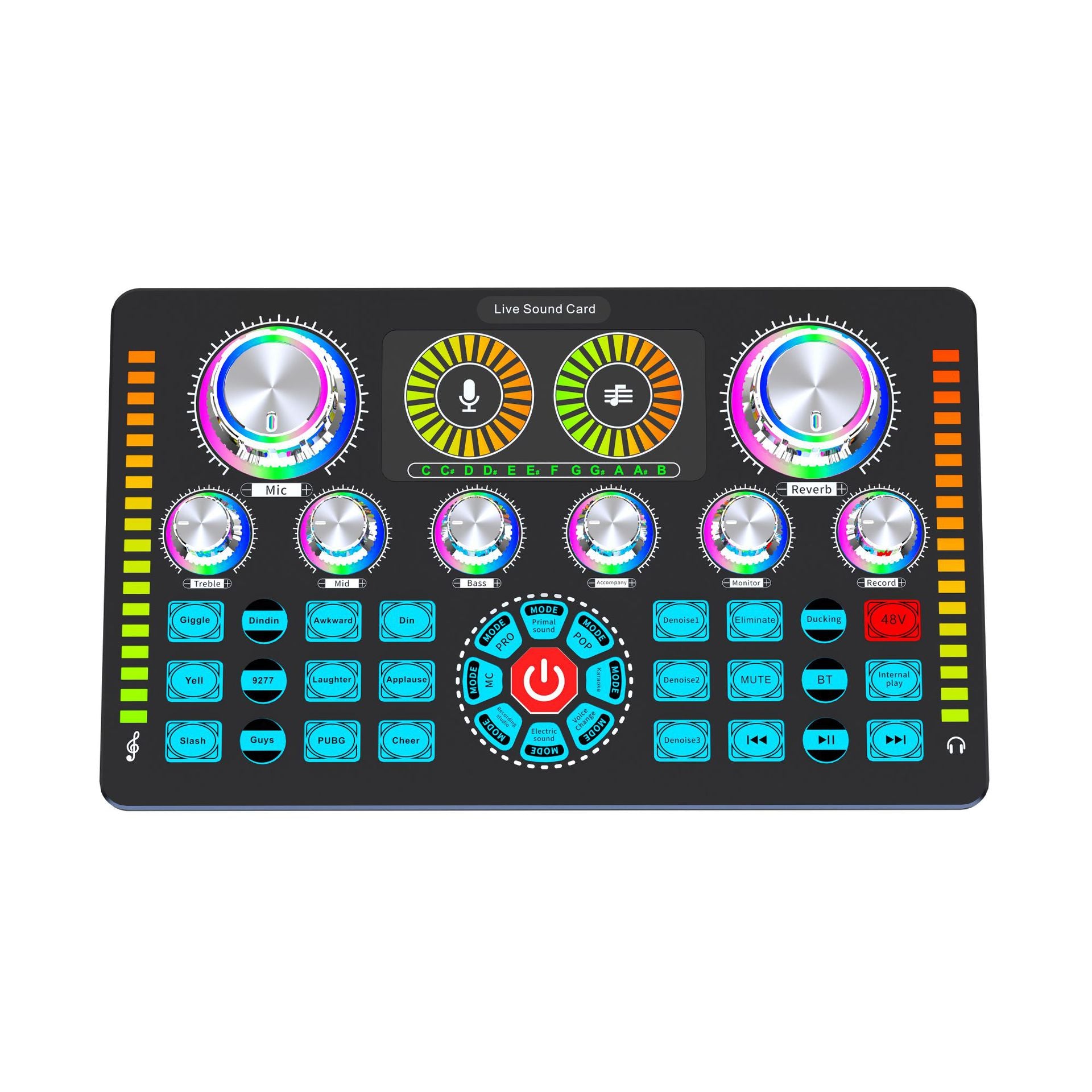 Q7 Live Sound Card Can Be Matched With Various Types Of Microphones