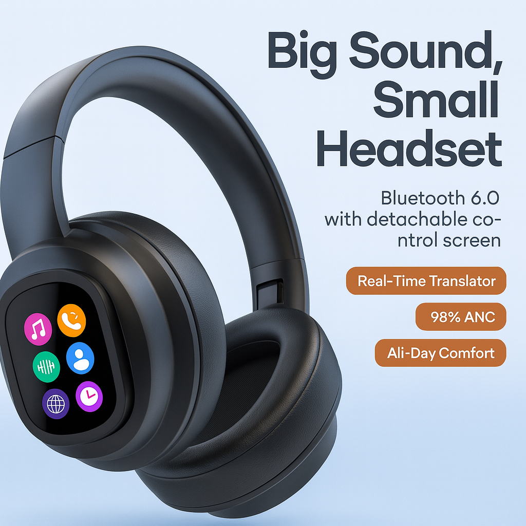 X1Pro Bluetooth Headset Non-In-Ear Wireless Headset With Screen