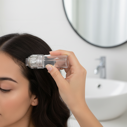 Microneedle Hair Treatment Application